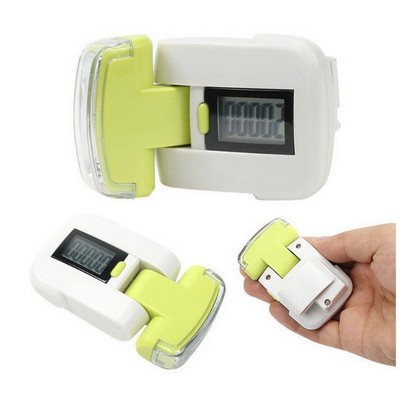 Portable Acrylic Pedometer w/3 LED Lights