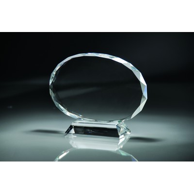 Faceted Crystal Oval Award