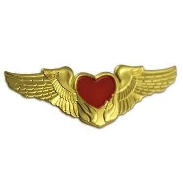 Metal Heart Lapel Pin Badge