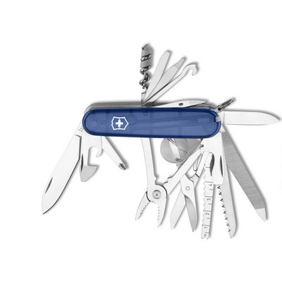 Swiss Army Swisschamp Knife Translucent Sapphire Blue