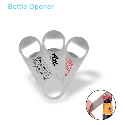 Heavy Duty Stainless Steel Flat Bottle Opener