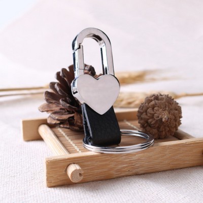 Heart Shape Keychain w/PU