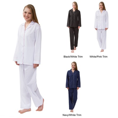 Women's Classic Solid Pajama Sets, Sleepwear, Lounge Wear