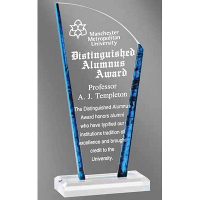 Avanti Blue Marble Edge Acrylic Award