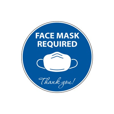 'Face Mask Required" Decal