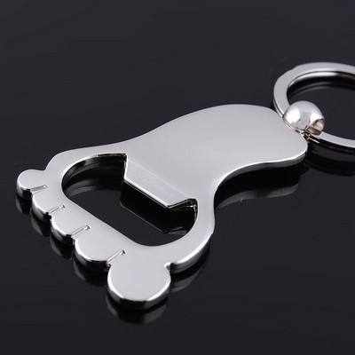 Fashion Bottle Opener Foot Shaped Keychain