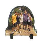 SubliSLATE™ Half Oval Plaque