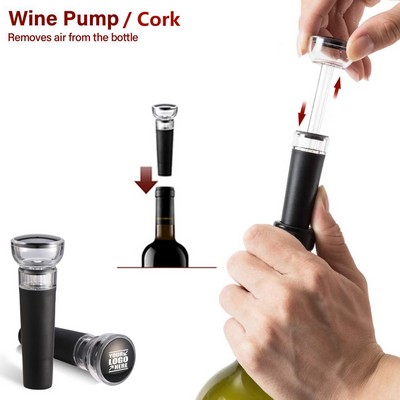 Vacuum Pump Cork Wine Bottle Stopper