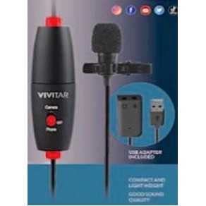 Vivitar® Mii Lavalier Clip-O Streaming Microphone