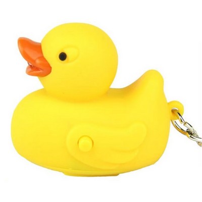 Duck Shape LED Sound Keychain