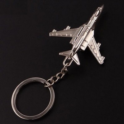 Metal Battle Plane Keychain