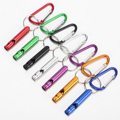 Aluminum Whistle w/ Carabiner