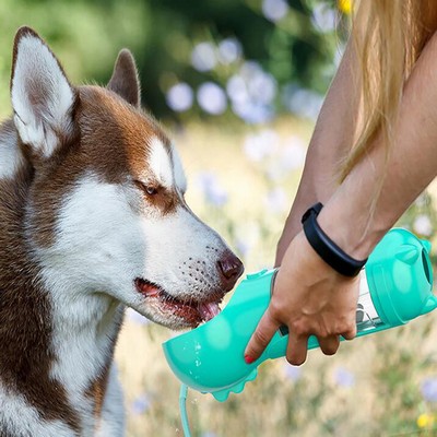 Portable Pet Dog Water and waste Bag Dispenser Water Bottle