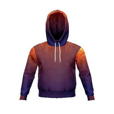 Unisex and Kids' Full Sublimation 310G Fleece-Lined Cropped Hoodie