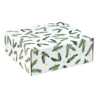 Holly Jolly Corrugated Mailer Box (12"x9"x3")