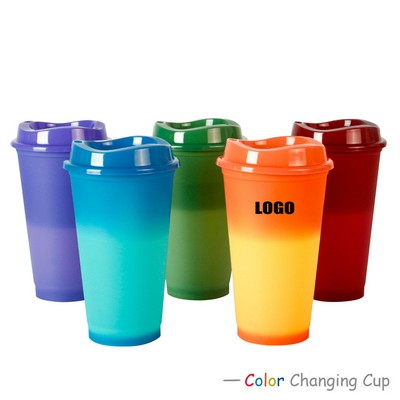 16 Oz Plastic Color Changing Cup