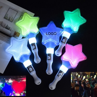 Custom Logo LED Star Shape Glowing Stick