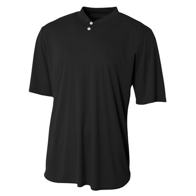 A-4 Adult Tek Henley Jersey