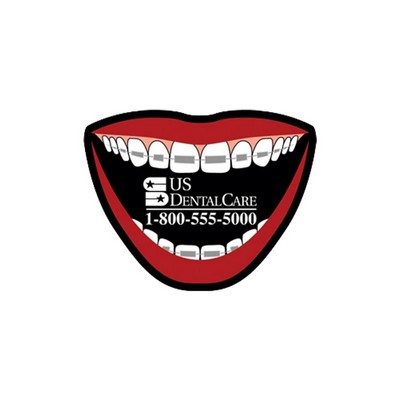 Mouth W/Braces Stock Shape Vinyl Magnet - 20mil