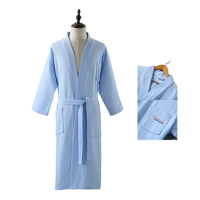 Unisex Waffle Bathrobe