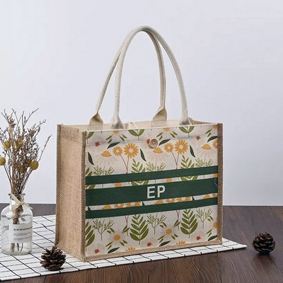 Custom Jute Tote Bag