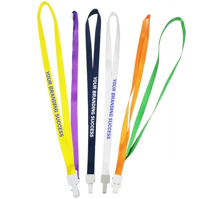 3/4" Custom Colorful Polyester Lanyard