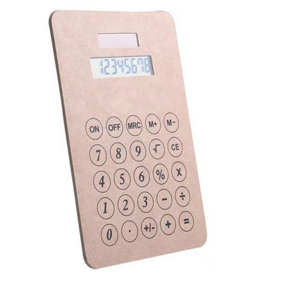 portable Kraft paper solar calculator