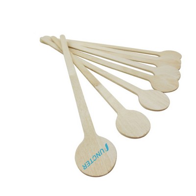 Disposable Wood Round End Swizzle Drink Stirrer Stick