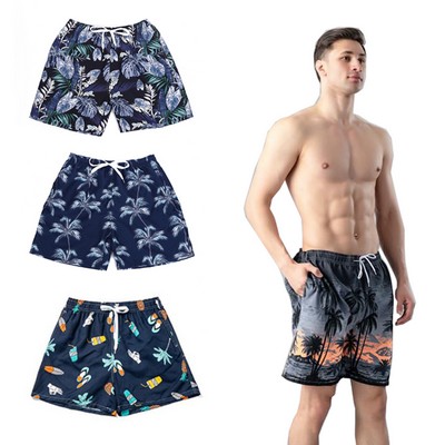 Men's Swim Trunks Beach Board Shorts With Pockets