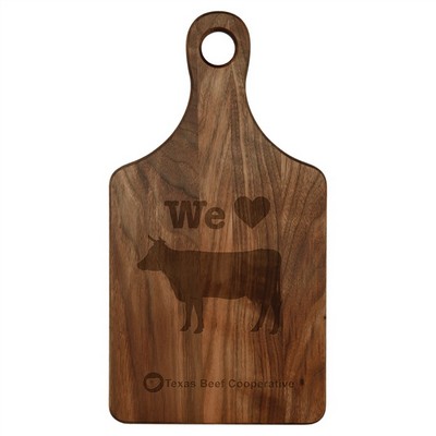 13 1/2" x 7" Walnut Paddle Shape Cutting Board