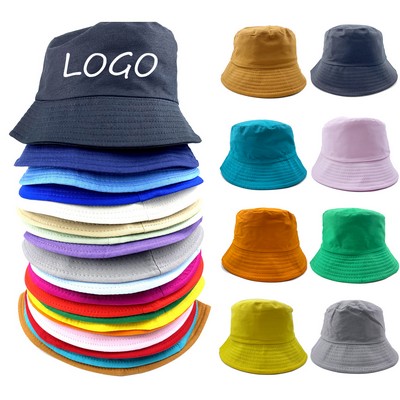 Cotton Fisherman Bucket Sun Hat