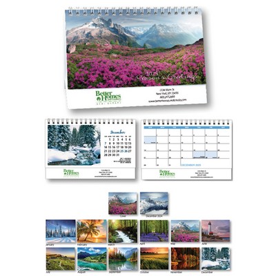 2025 Scenic Desk Tent Calendar