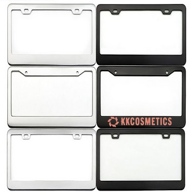 2 Holes Stainless Steel License Plate Frames