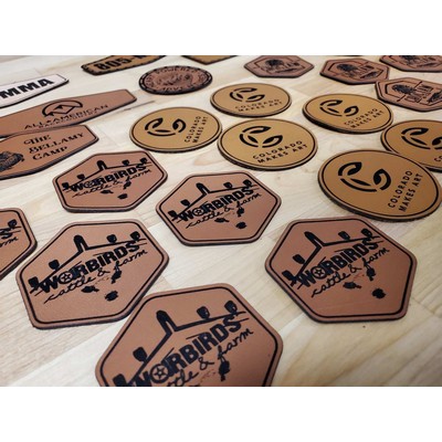 Leather Engraved Patches for Hats