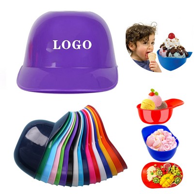 Mini Batting Helmet Ice Cream Snack Bowl