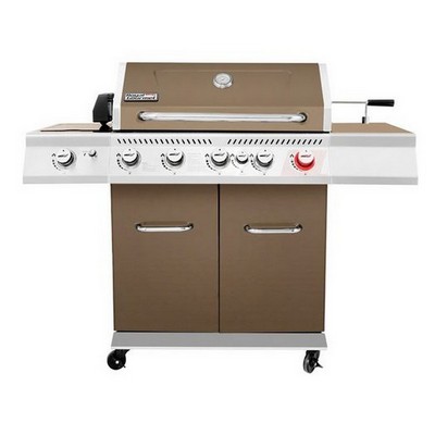 Keg Products Deluxe Coffee Brown 5-Burner Gas Grill