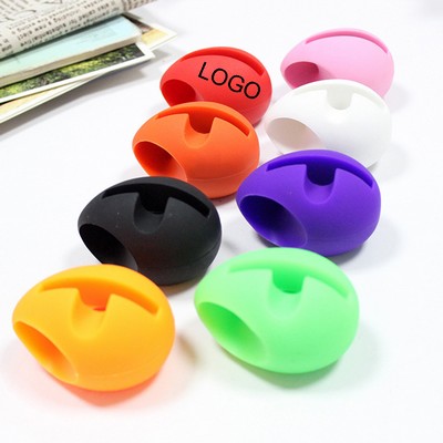 Silicone Egg Shaped Silicone Mobile Phone Holder Speaker Amplifier Desk Dock