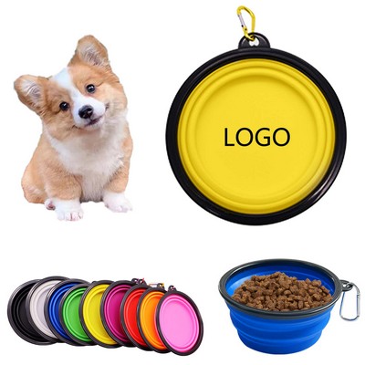 12 Oz Folding Pet Bowl With Carabiner