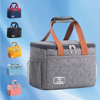 Insulated Shoulder Lunch Bag for People to Picnics