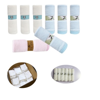 Bamboo Fiber Baby Washcloth Towel