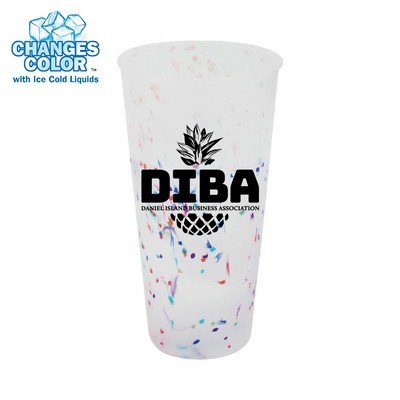 Mood 26 oz. Rainbow Confetti Tumbler