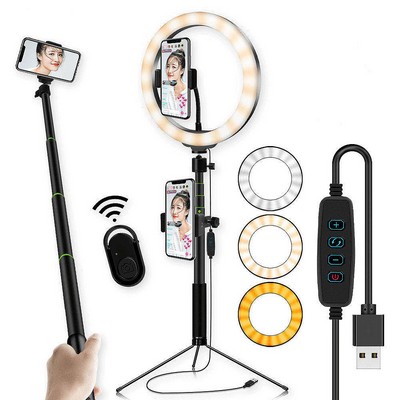 10'' Selfie Ring Light w/47'' Adjustable Tripod Stand