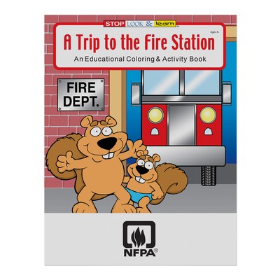 A Trip to the Fire Station Coloring Book