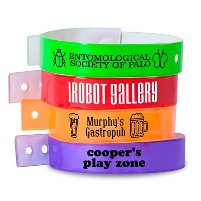 L-Shaped Vinyl Wristbands