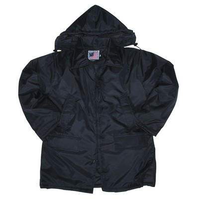 Nylon Parka w/Zip Off Hood - (Imported)