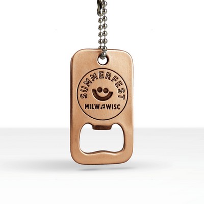 Custom Shape Dog Tag Bottle Opener