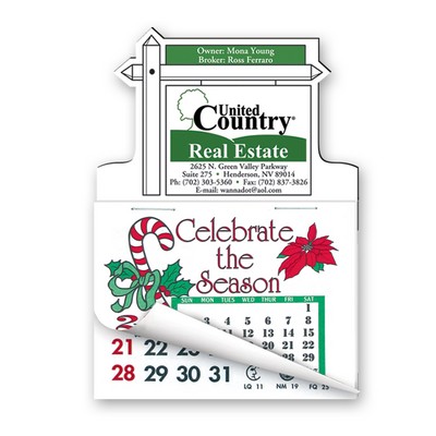 3" x 4 1/4" Calendar Pad Magnets For Sale Sign Shape W/Tear Away Calendar