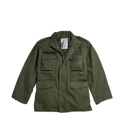 Olive Drab Vintage Military M-65 Field Jacket (XS to XL)