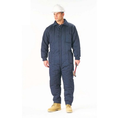 Adult Navy Blue Insulated Coveralls (3X-Large)