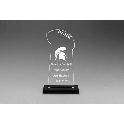 Snap-In Acrylic Football Award (7")